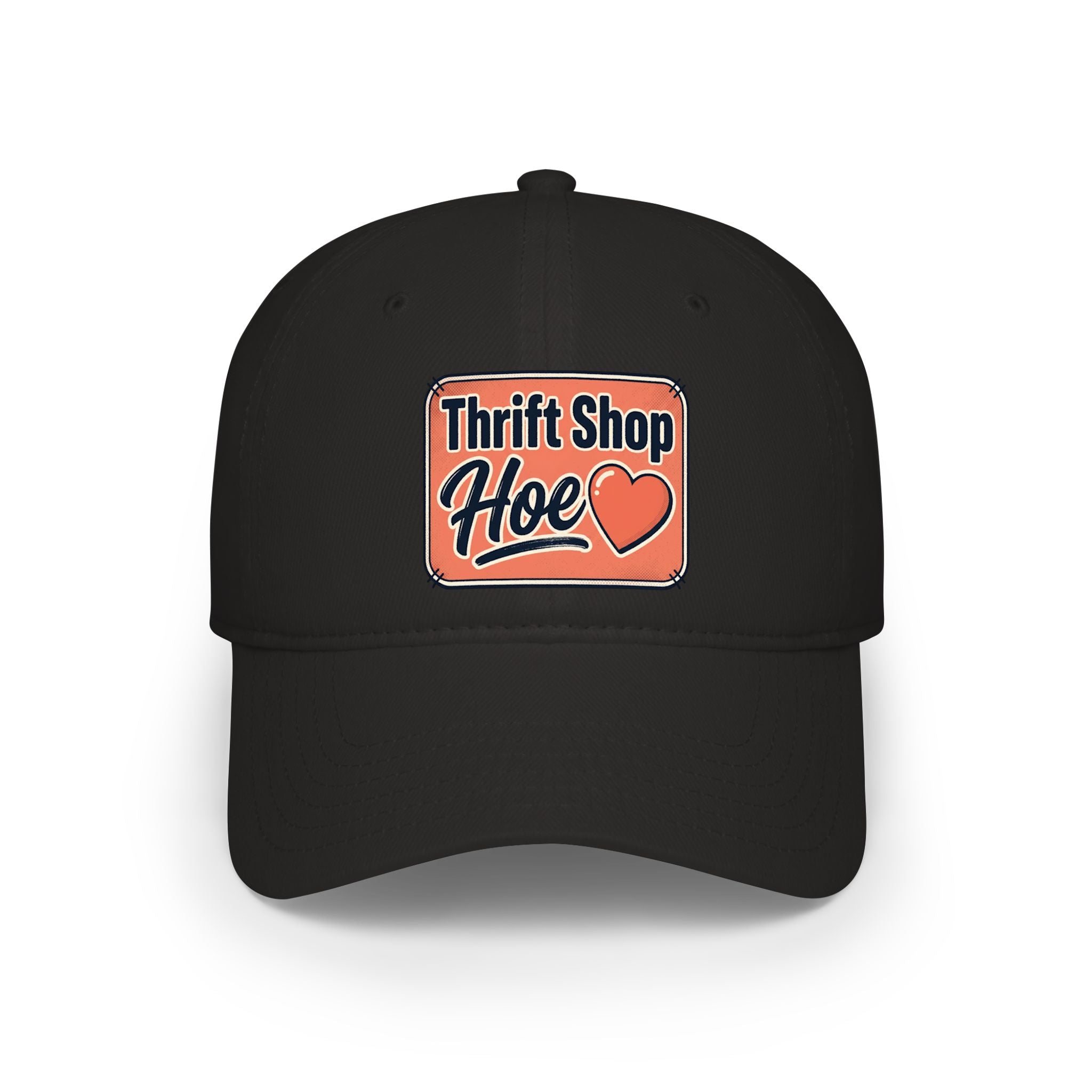 Thrift Shop Hoe Embroidered Baseball Cap — Vintage Retro Patch Hat