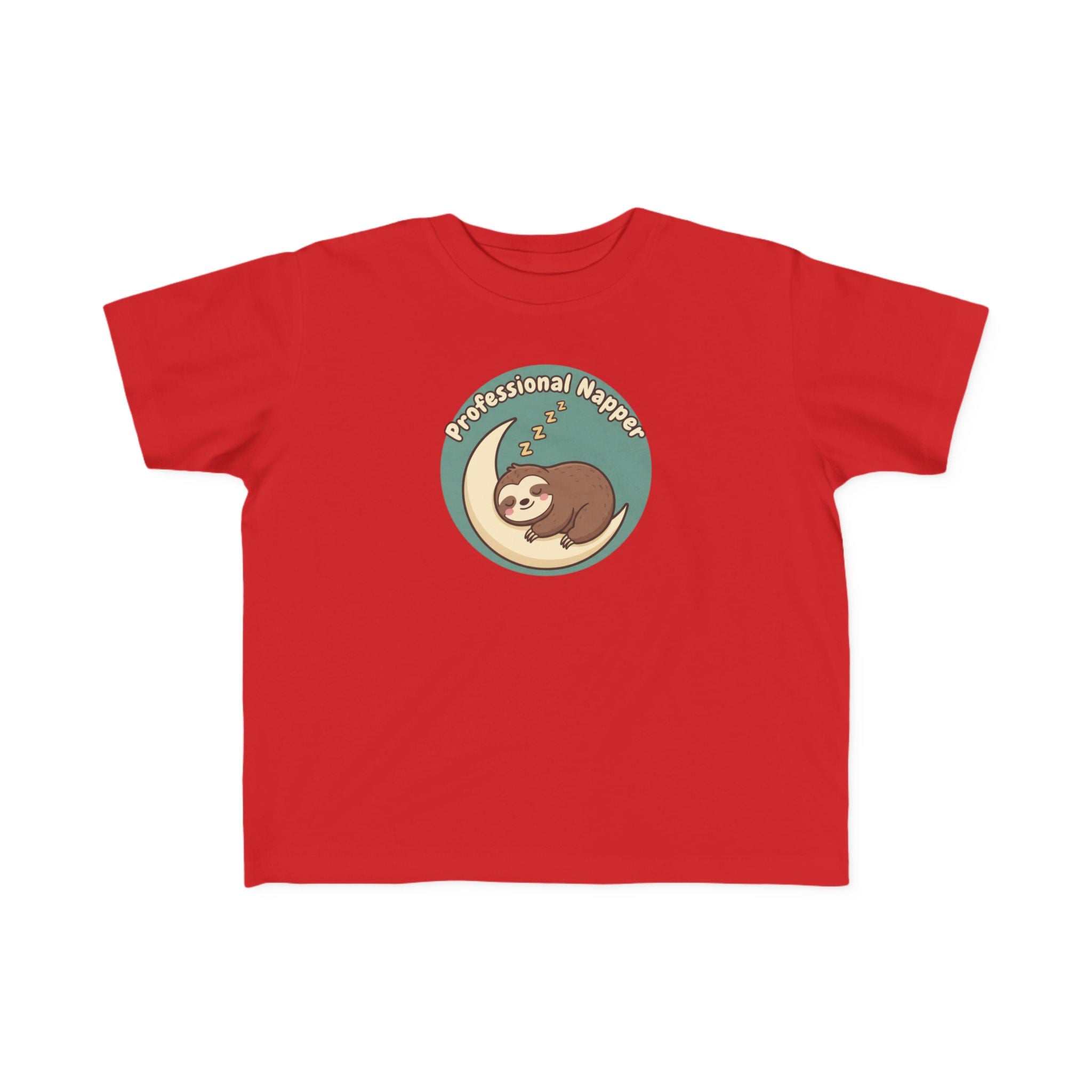 Professional Napper Toddler Tee — Cute Sloth Sleep Shirt for Kids