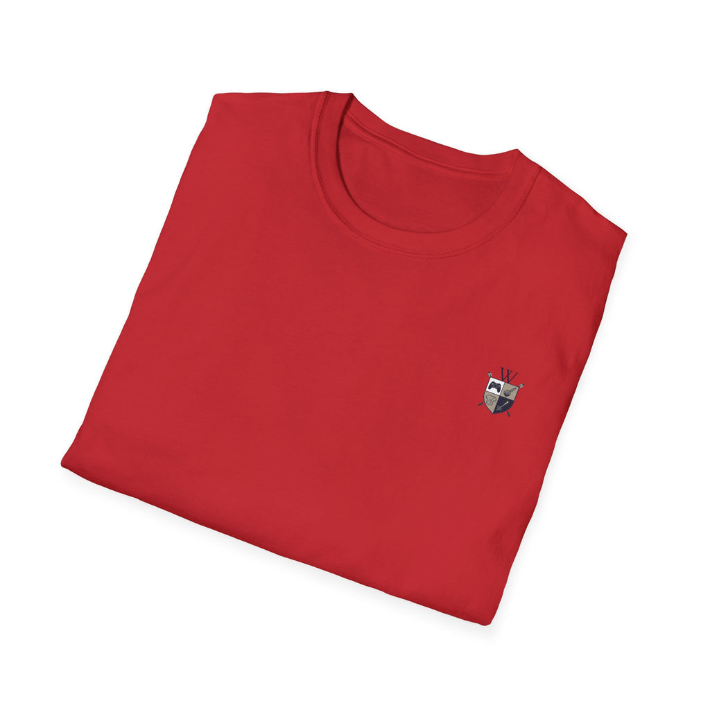 Motherhood Badge T-Shirt — "Motherhood: Fueled by Love, Coffee & Wine" Graphic Tee