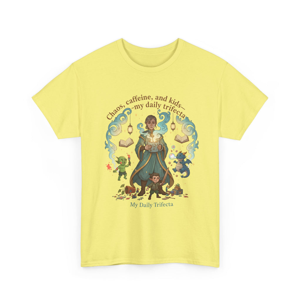 DND Chaos, Caffeine & Kids Parent T-Shirt — Magical Fantasy Roleplay Tee
