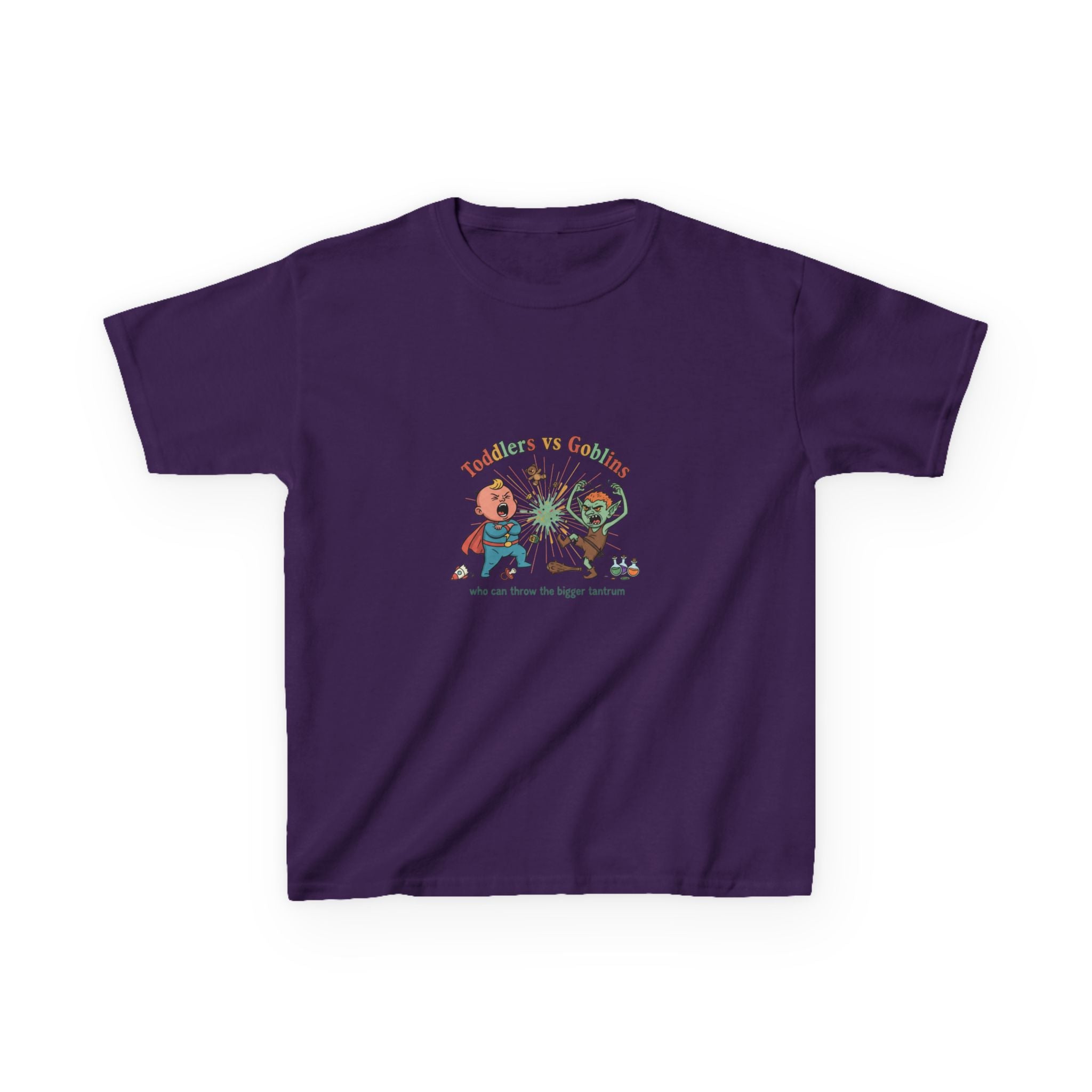 Toddlers vs. Goblins Kids T-Shirt — 'Who Can Throw the Bigger Tantrum'