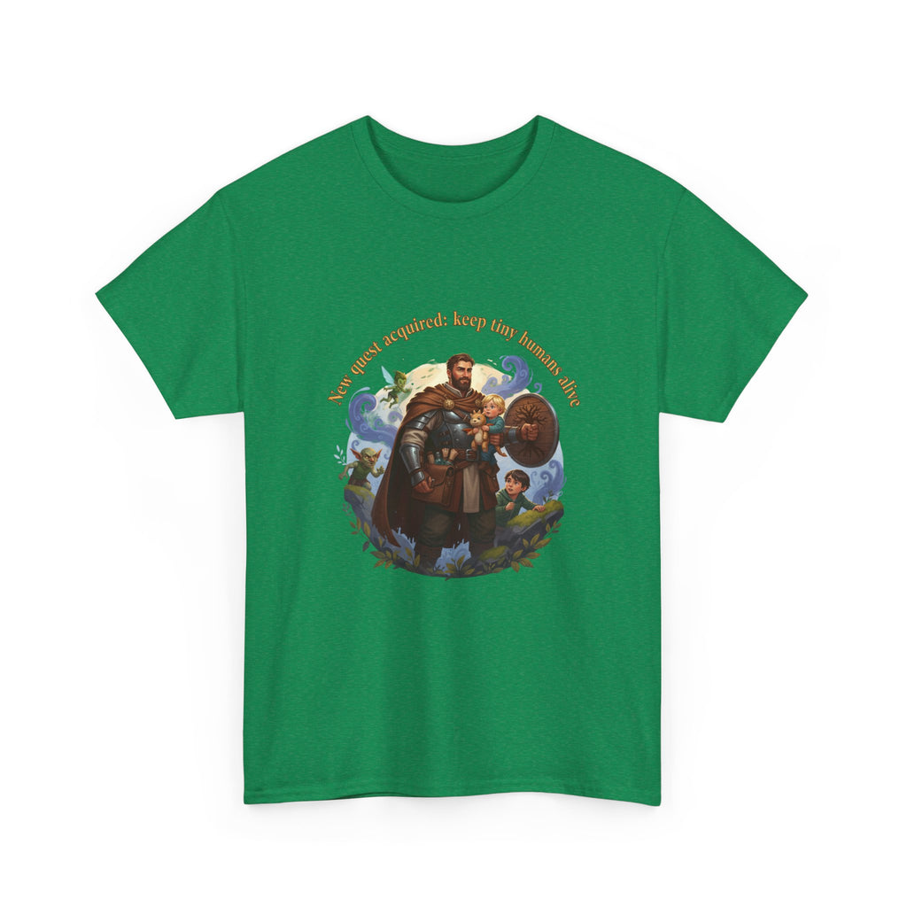 New Quest Acquired: Keep Tiny Humans Alive Dad Shirt — Father's Day Tee