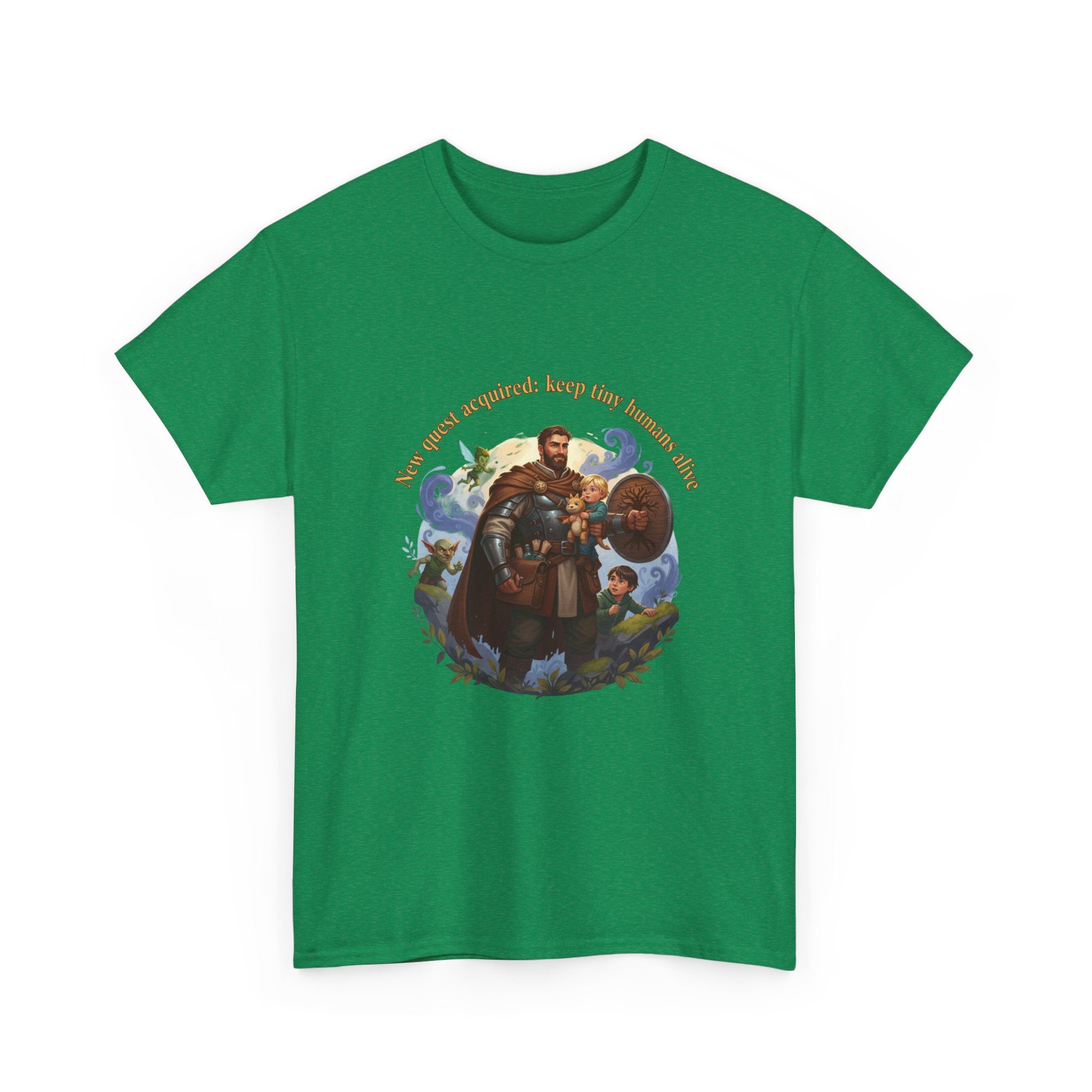 New Quest Acquired: Keep Tiny Humans Alive Dad Shirt — Father's Day Tee