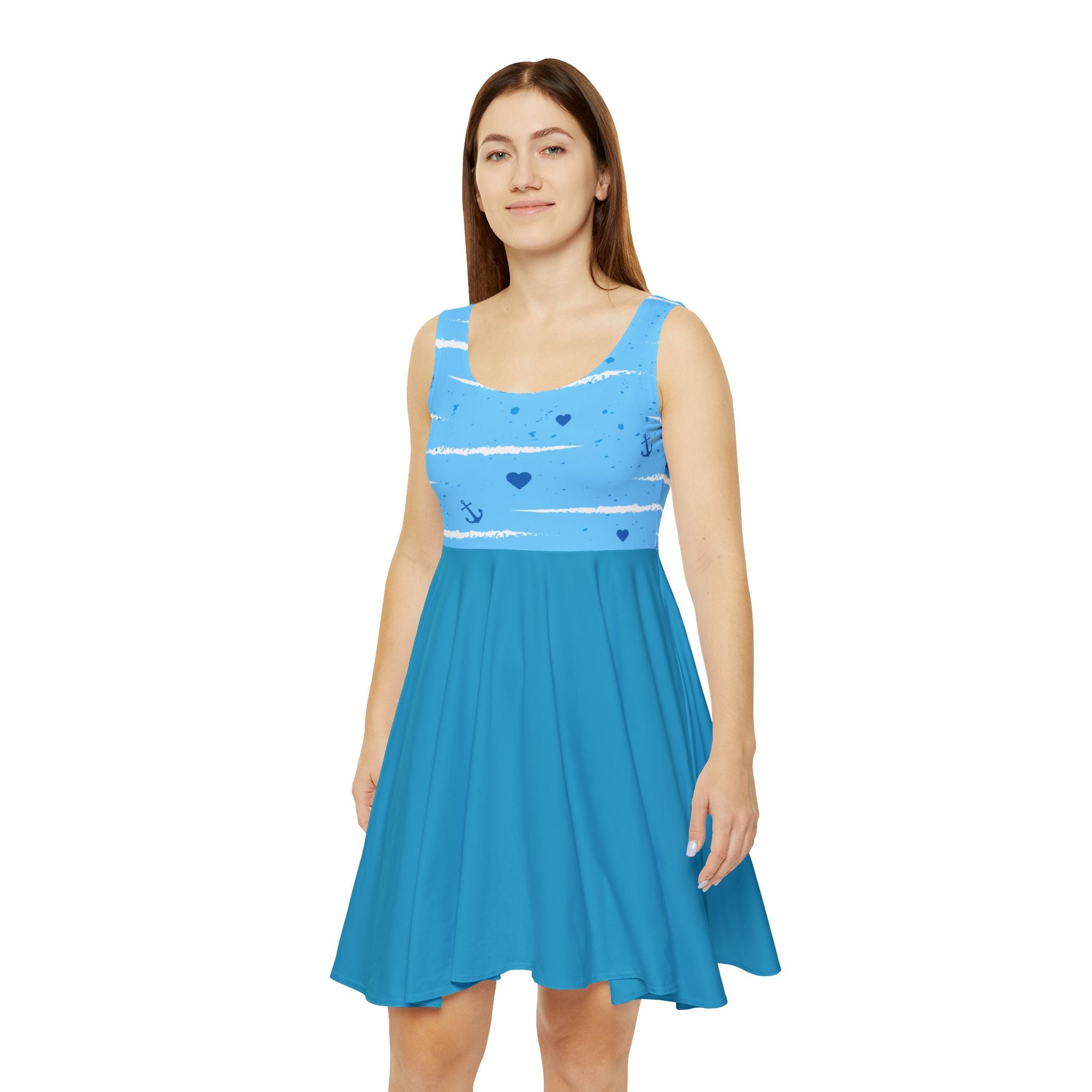 Nautical Hearts Women's Skater Dress