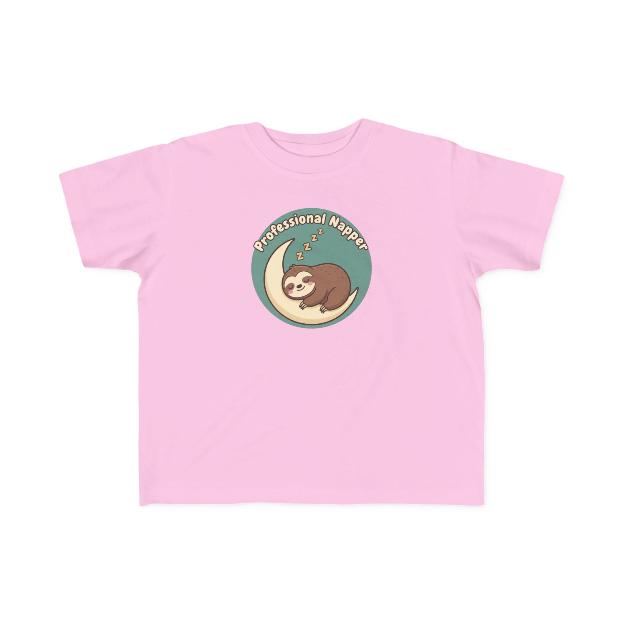Professional Napper Toddler Tee — Cute Sloth Sleep Shirt for Kids