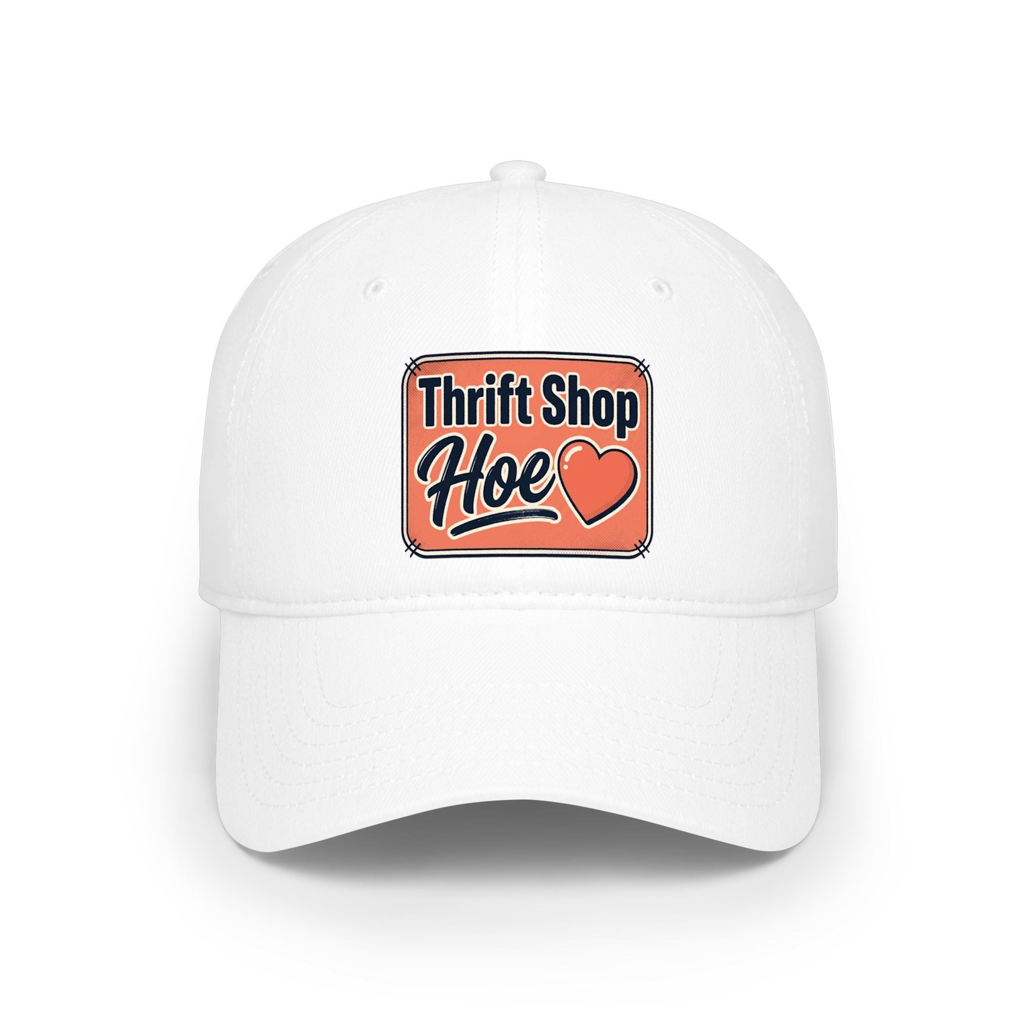 Thrift Shop Hoe Embroidered Baseball Cap — Vintage Retro Patch Hat