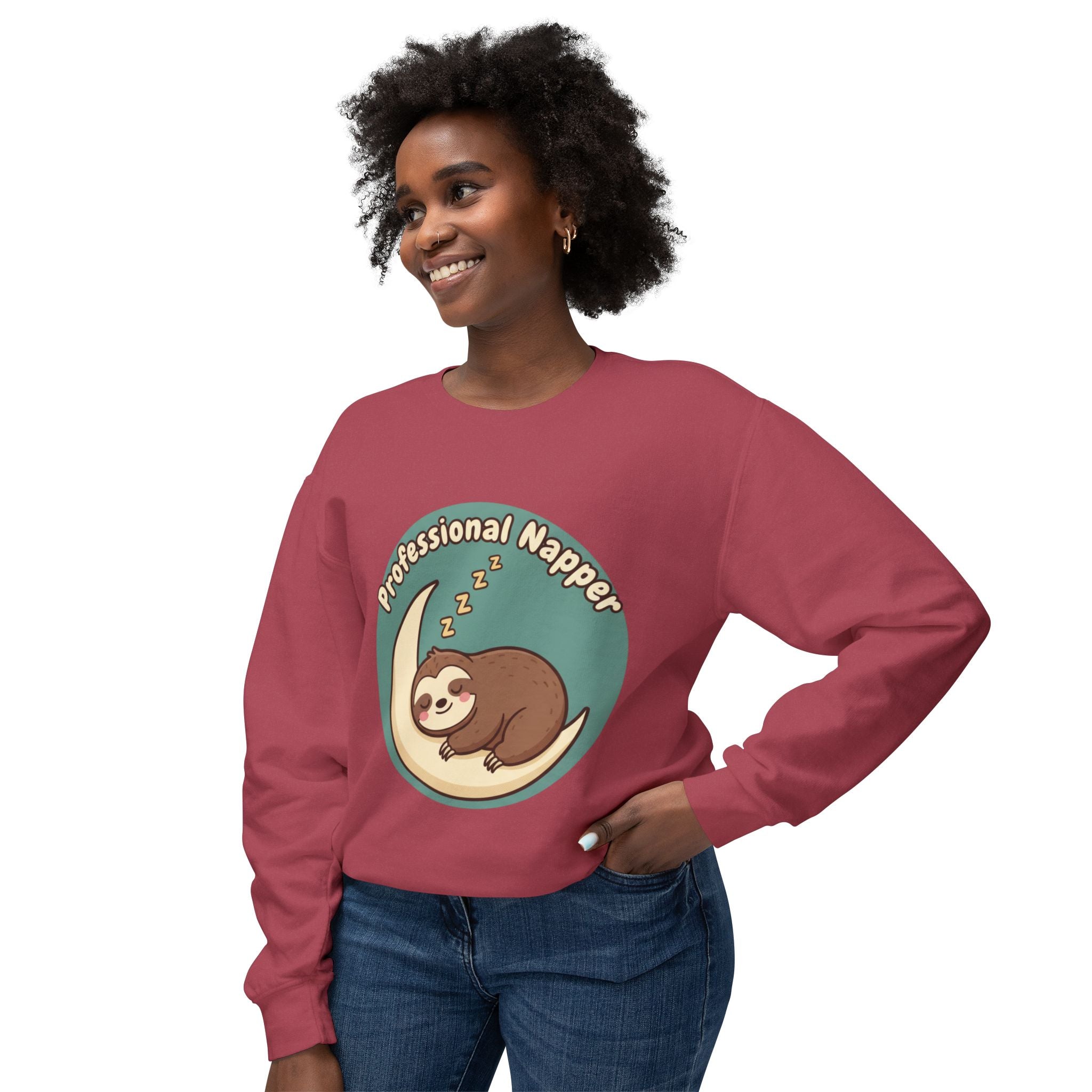 “Professional Sleeper” Crewneck Sweatshirt — Funny Pullover