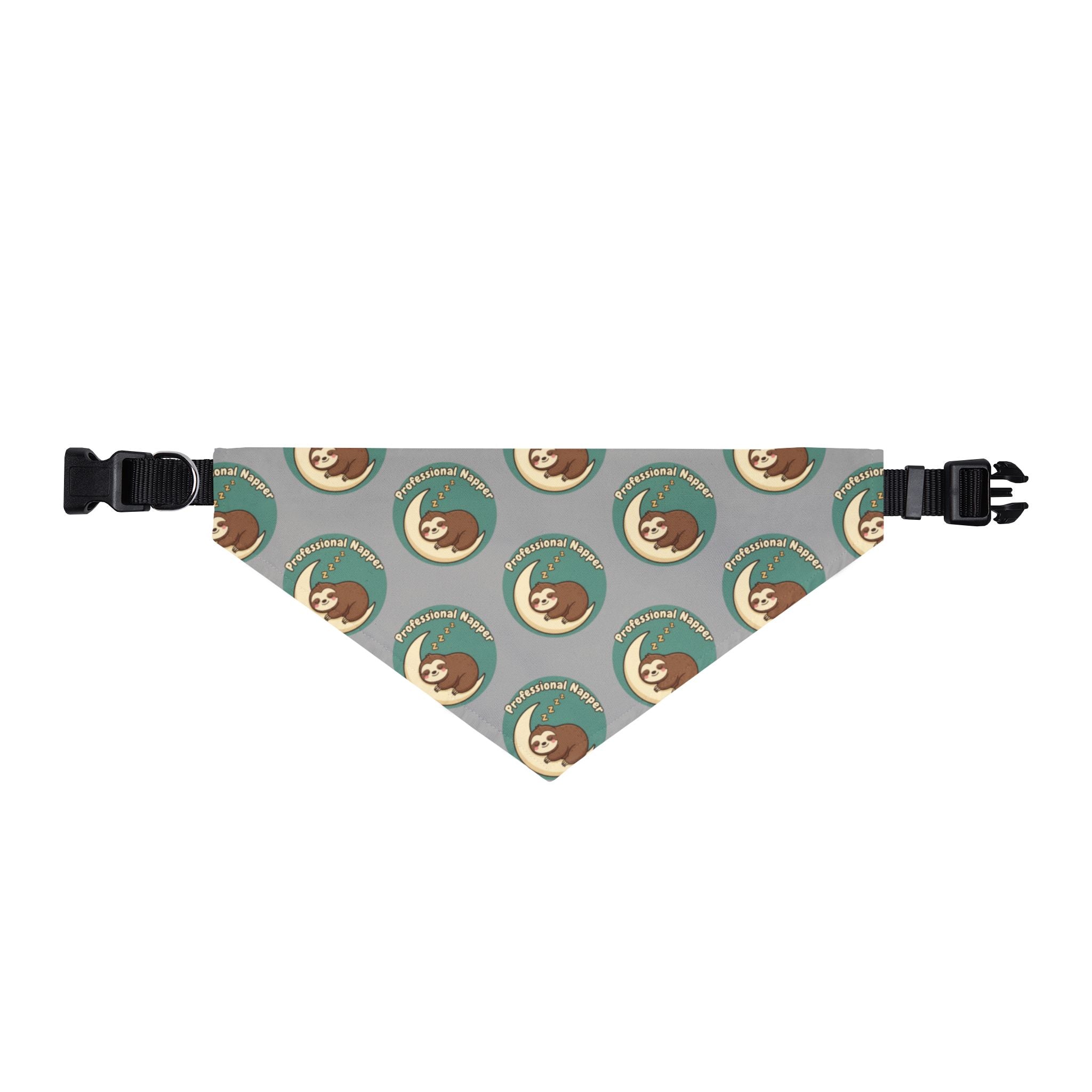 Sloth Sleeping Clip-On Bandana
