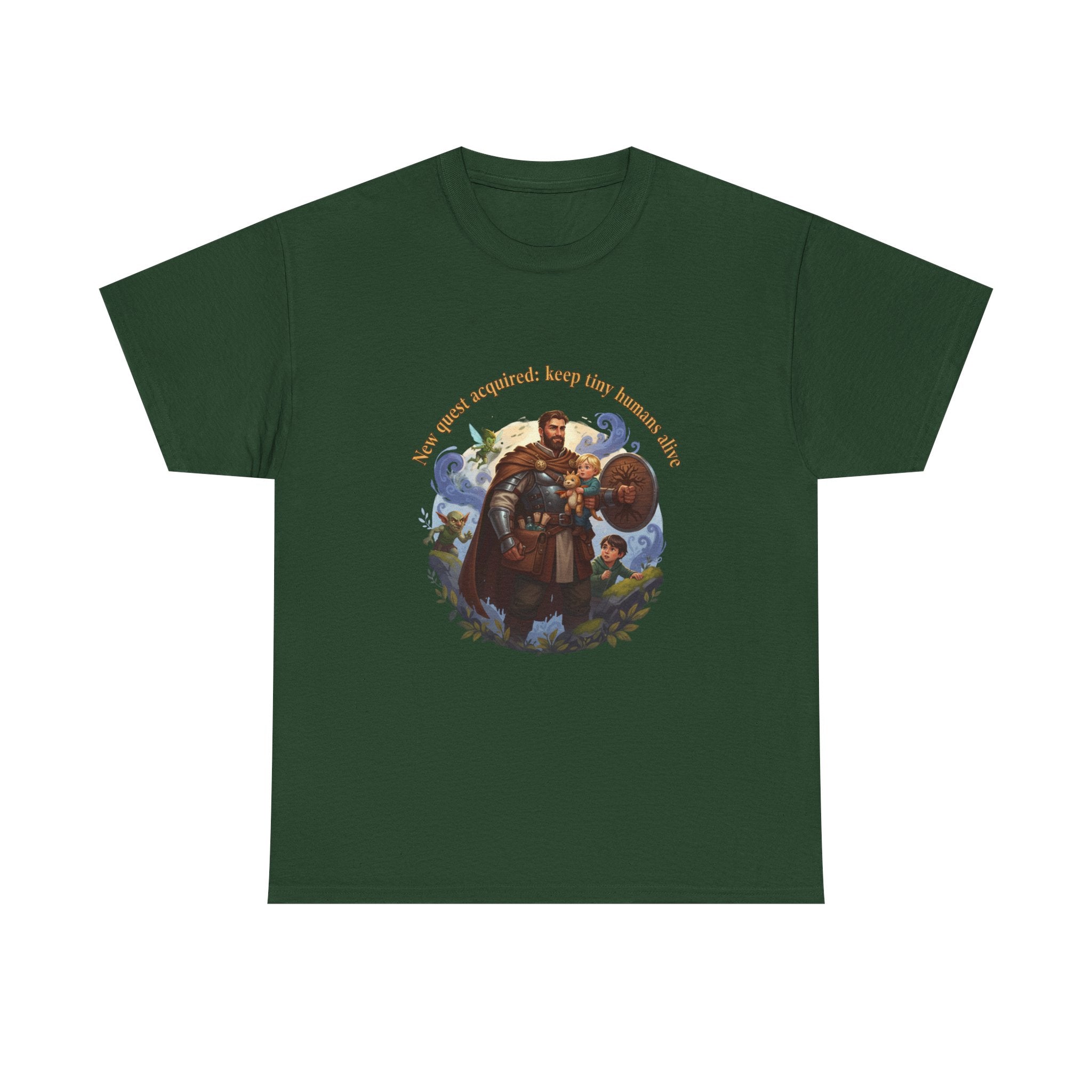 New Quest Acquired: Keep Tiny Humans Alive Dad Shirt — Father's Day Tee