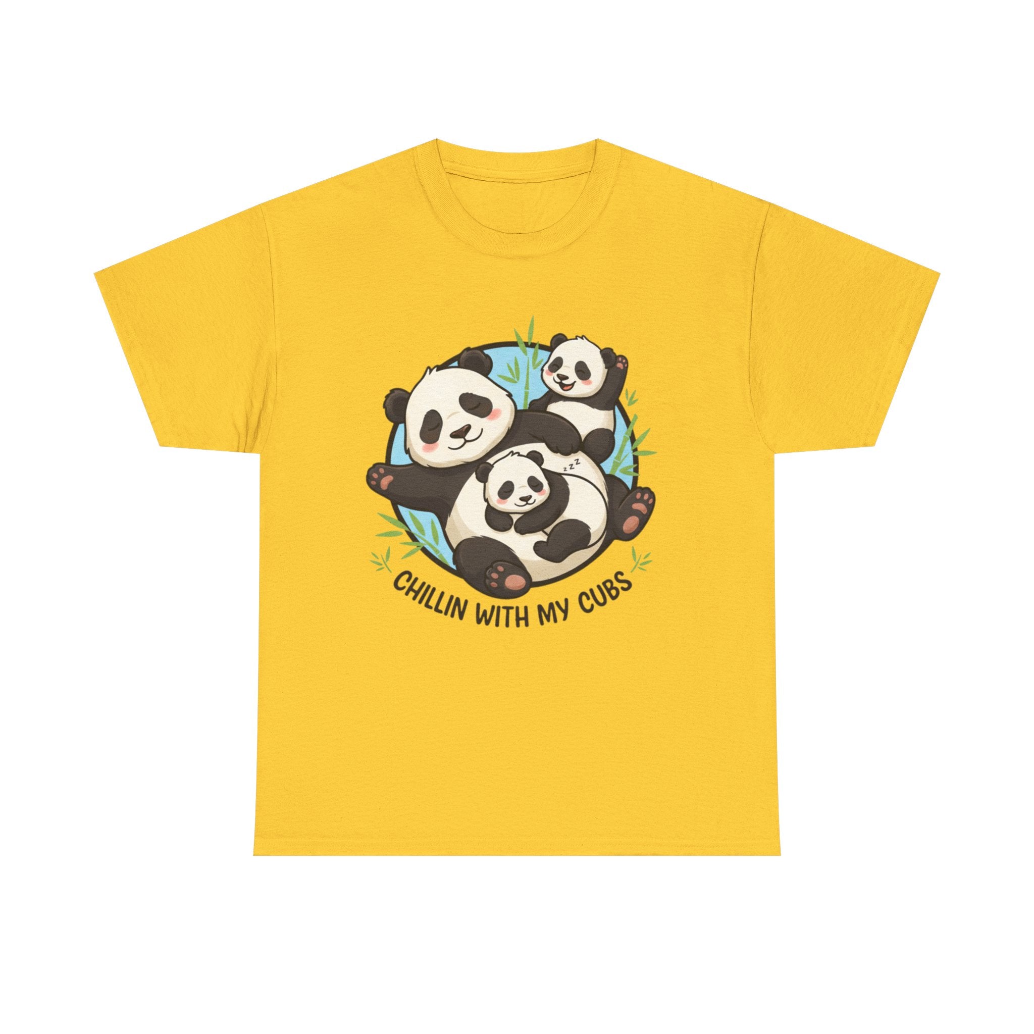 Panda Family 'Chilling with My Cubs' T-Shirt