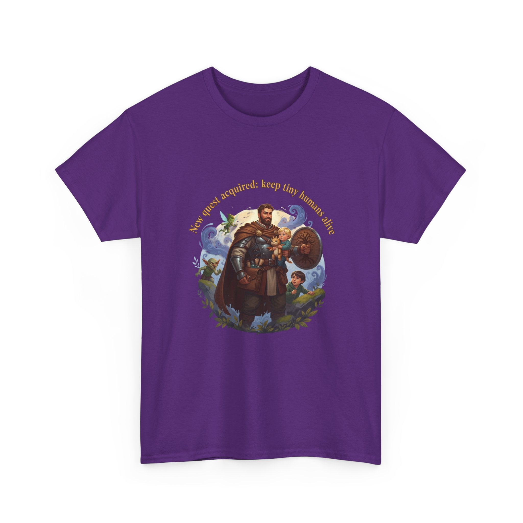New Quest Acquired: Keep Tiny Humans Alive Dad Shirt — Father's Day Tee