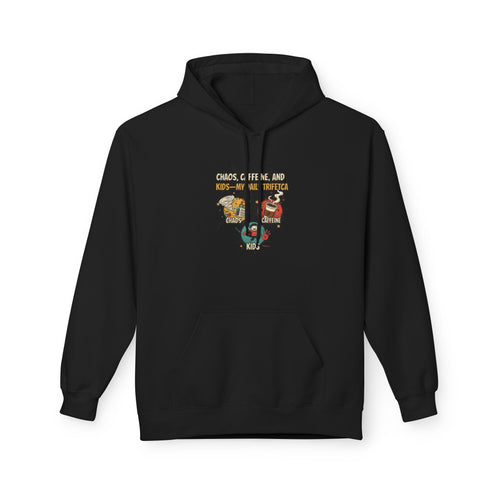 Chaos, Caffeine, Kids Hoodie — Funny Parent Hoodie