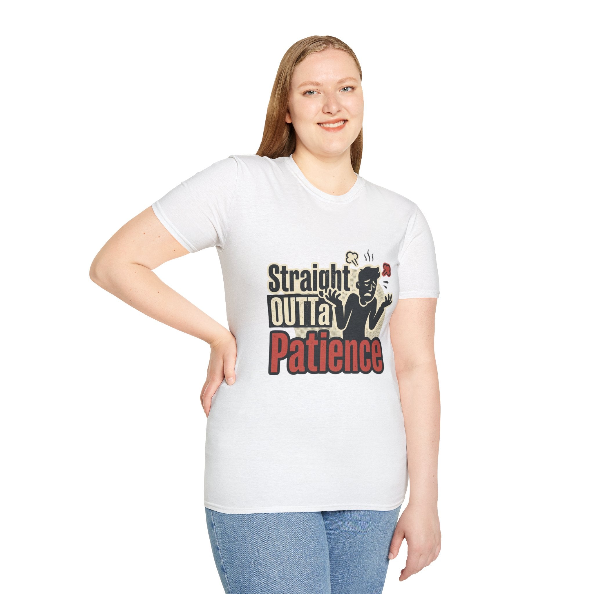 Straight Outta Patience T-Shirt — Funny Sarcastic Graphic Tee