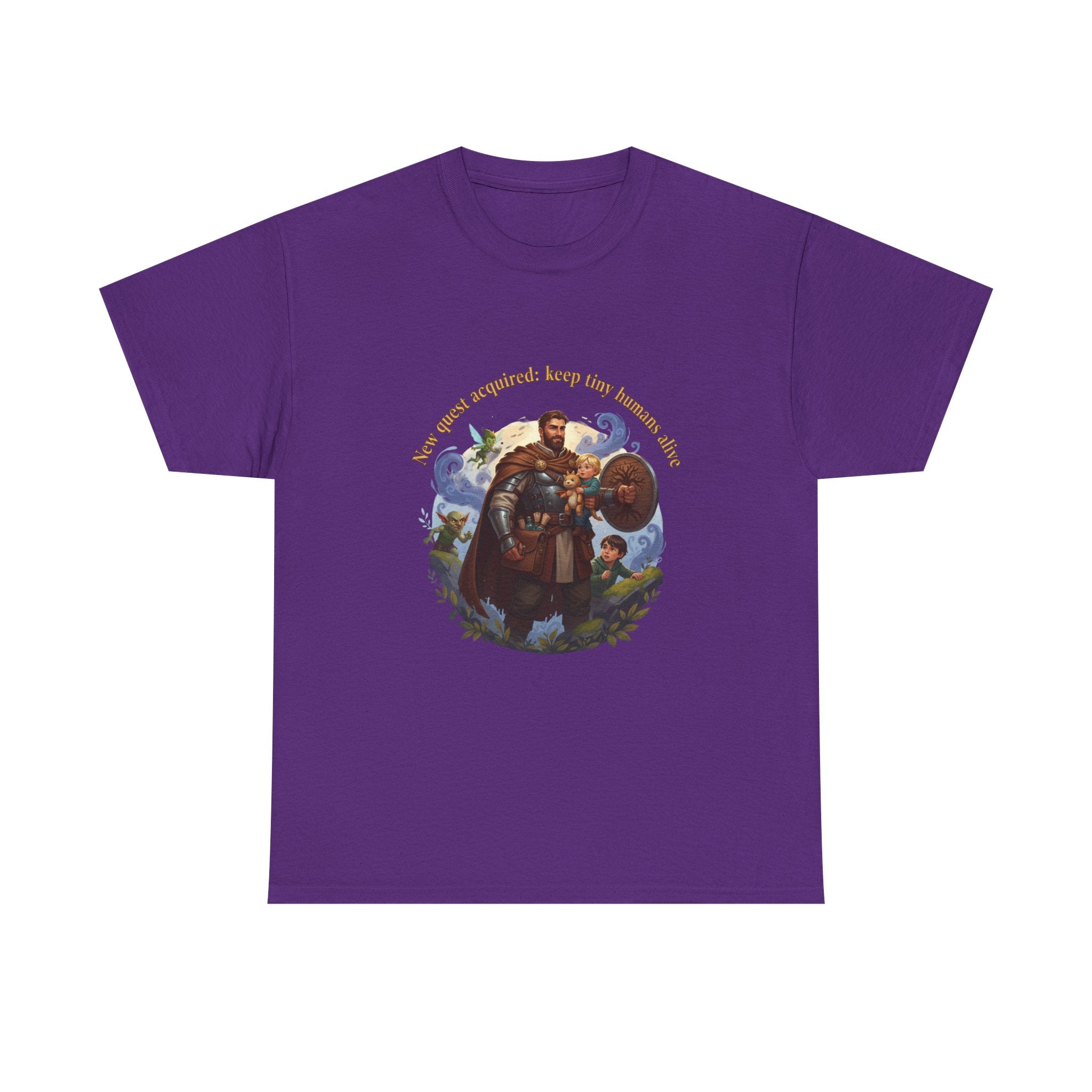 New Quest Acquired: Keep Tiny Humans Alive Dad Shirt — Father's Day Tee