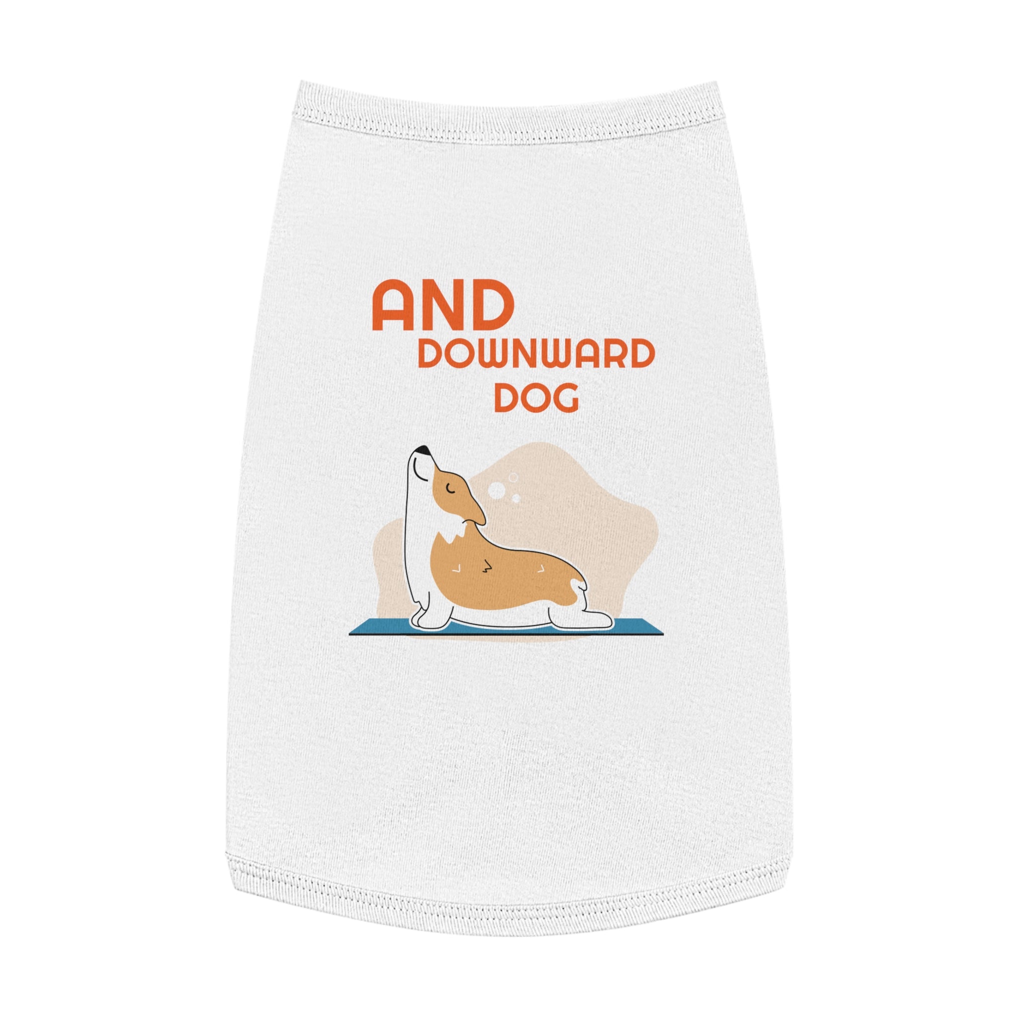 And Downward Dog Corgi Pet Tank Top — Cute Yoga Dog Shirt for Small Dogs