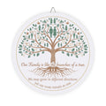 Family Tree Wood Sign – “Our Family is like the branches of a tree” Round Wall Plaque