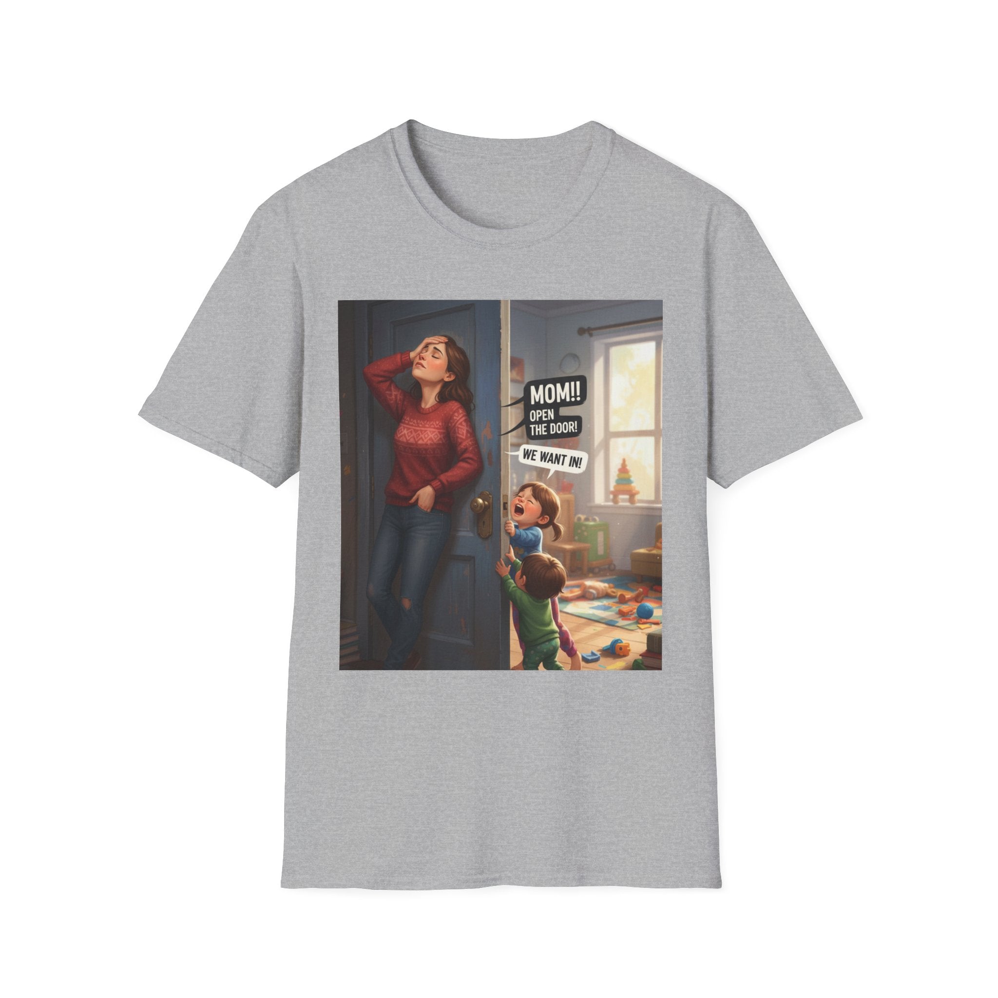 Funny Mom T-Shirt — "Taking 1 Minute" Parenting Humor Tee