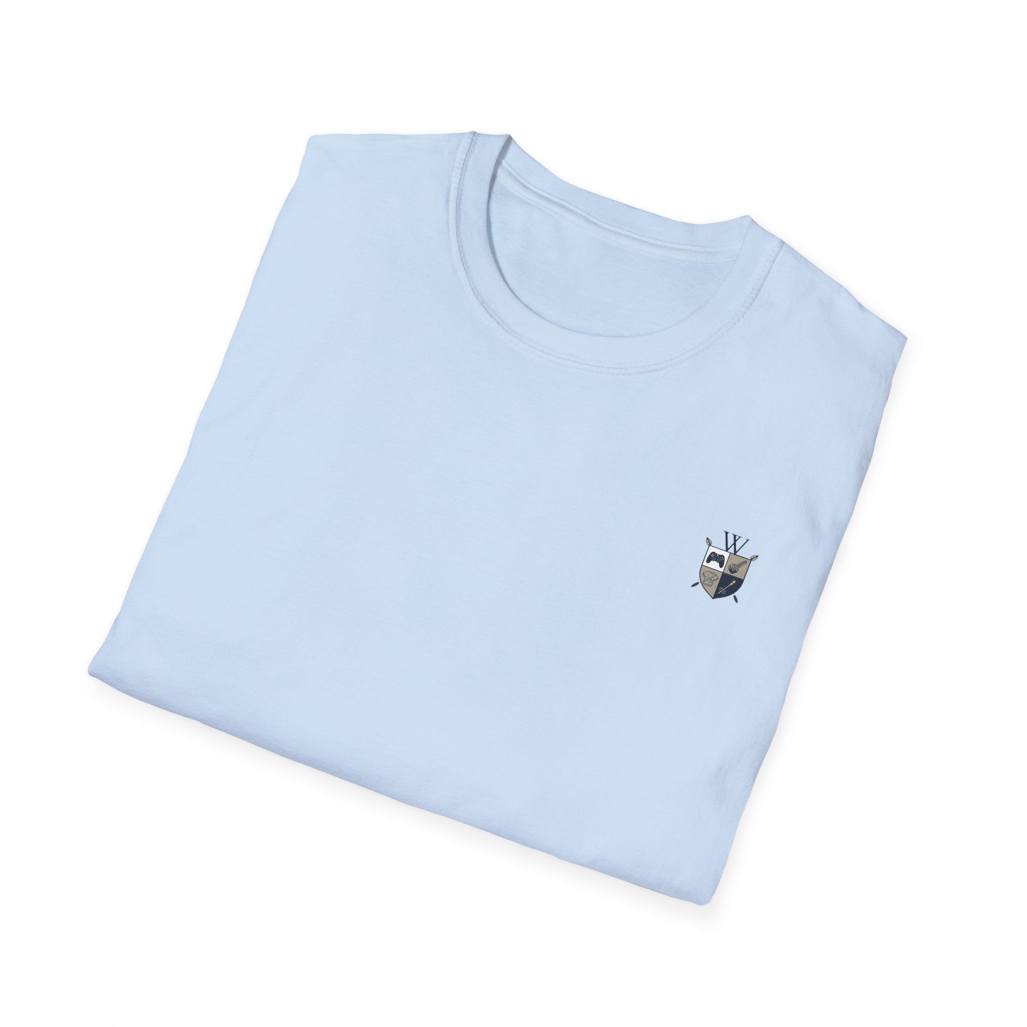 Motherhood Badge T-Shirt — "Motherhood: Fueled by Love, Coffee & Wine" Graphic Tee