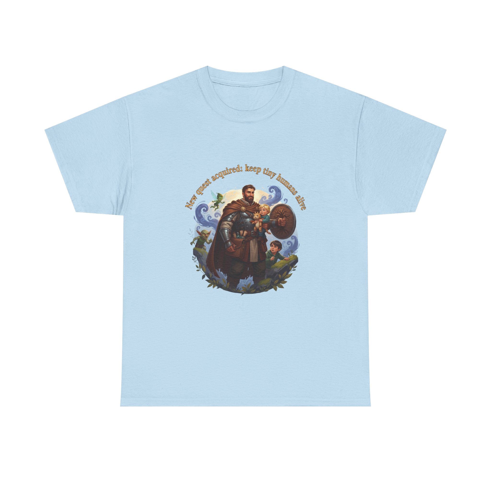 New Quest Acquired: Keep Tiny Humans Alive Dad Shirt — Father's Day Tee