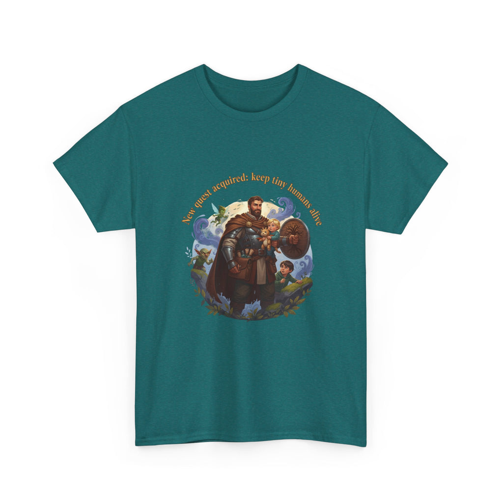 New Quest Acquired: Keep Tiny Humans Alive Dad Shirt — Father's Day Tee