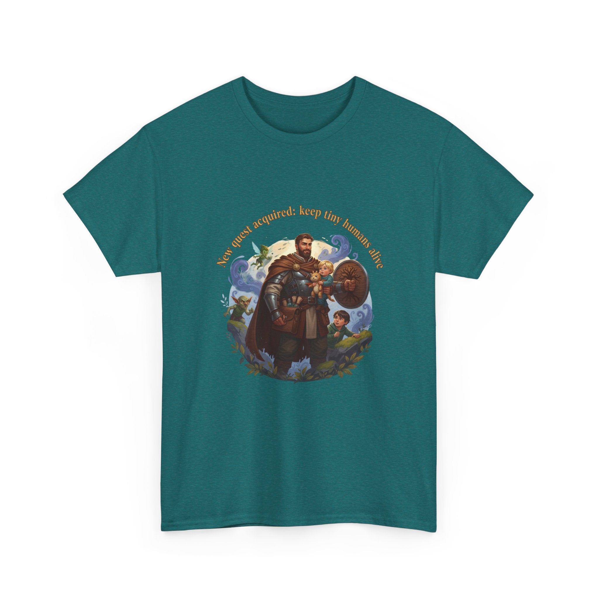 New Quest Acquired: Keep Tiny Humans Alive Dad Shirt — Father's Day Tee