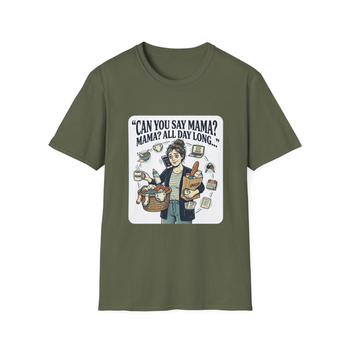 Can You Say Mama? Graphic T-Shirt — Funny Mom Life Illustration