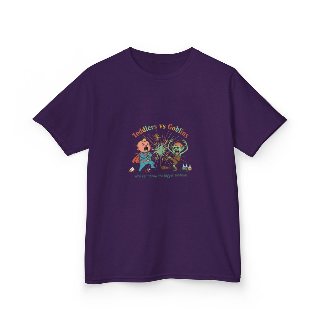 Toddlers vs. Goblins Kids T-Shirt — 'Who Can Throw the Bigger Tantrum'