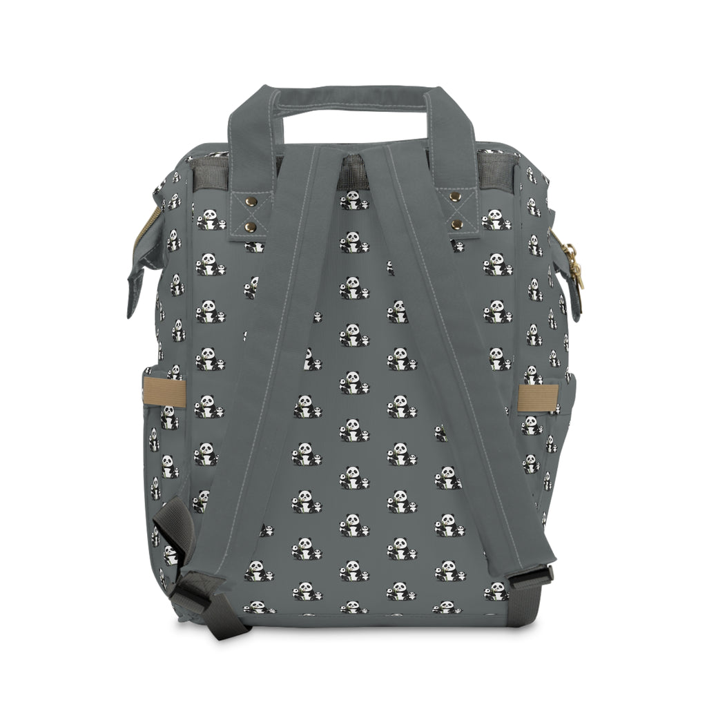 Panda Print Diaper Backpack – Multifunctional Baby Changing Bag