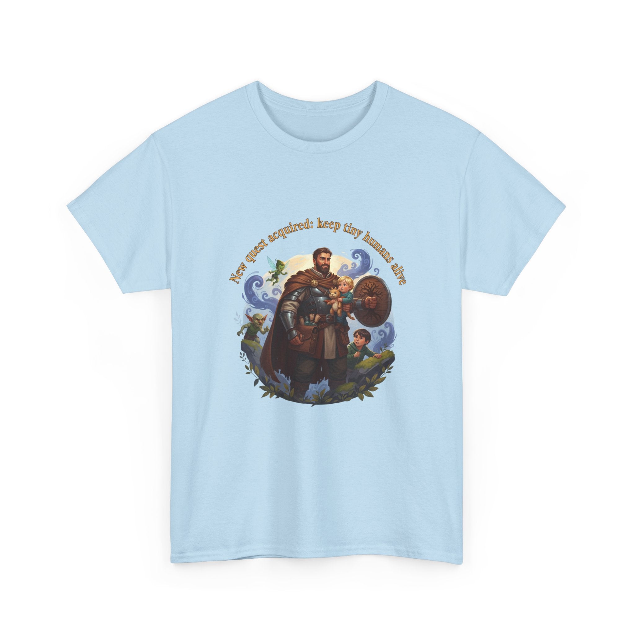 New Quest Acquired: Keep Tiny Humans Alive Dad Shirt — Father's Day Tee