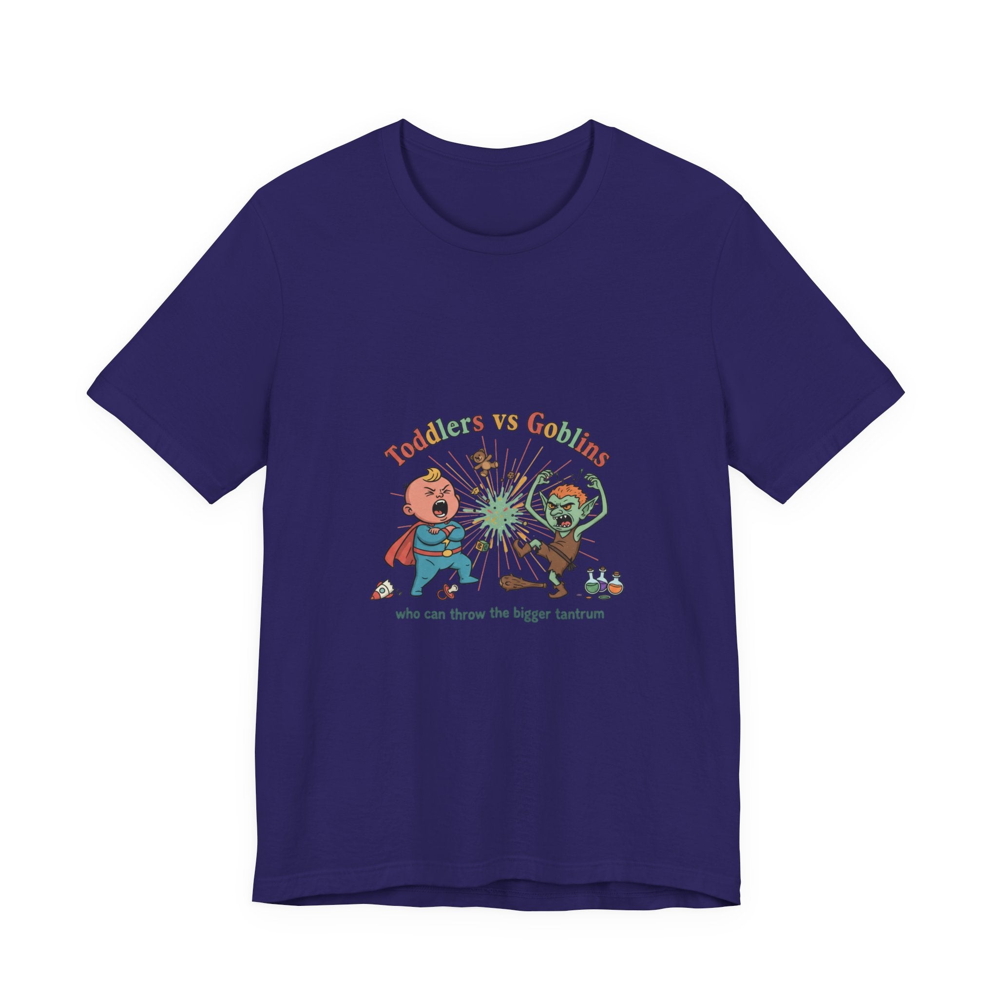 Goblins vs Toddlers T-Shirt — "Who Can Throw the Bigger Tantrum" Funny Kids & Parent Shirt