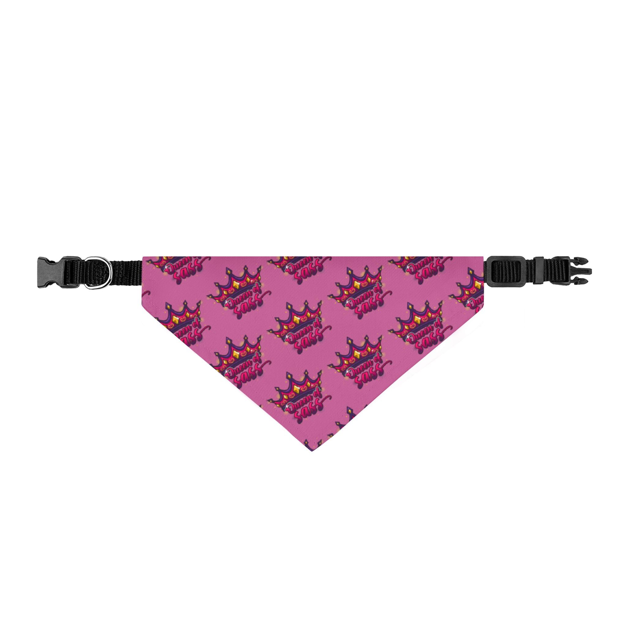 Queen of Sass-Pet Clip-On Bandana